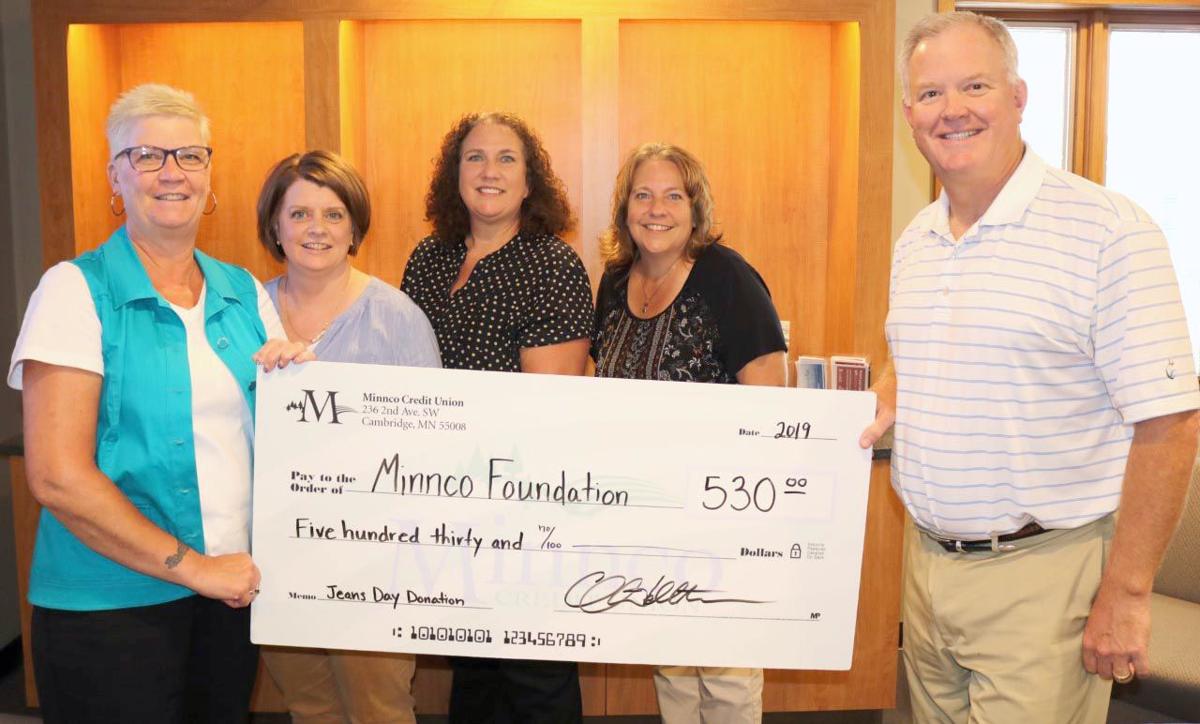 Minnco Credit Union employees donate to foundation | News | isanti ...