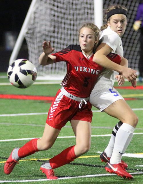 Viking, Jacket girls soccer break in new field