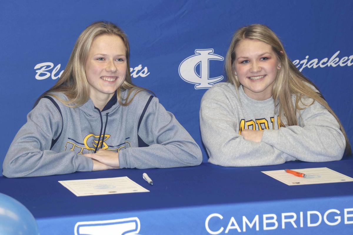 Jacket girls hockey seniors sign with colleges