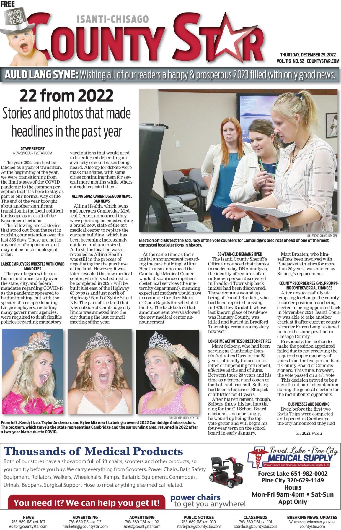 Isanti-Chisago County Star December 29, 2022 e-edition | E-Edition |  isanti-chisagocountystar.com