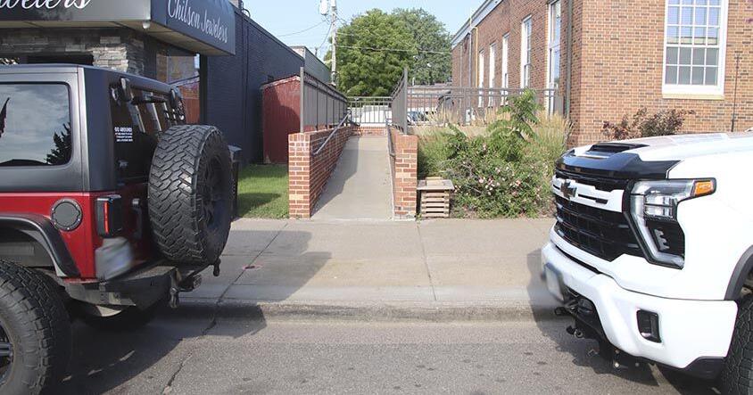 ADA sidewalk ramp to be added in front of post office