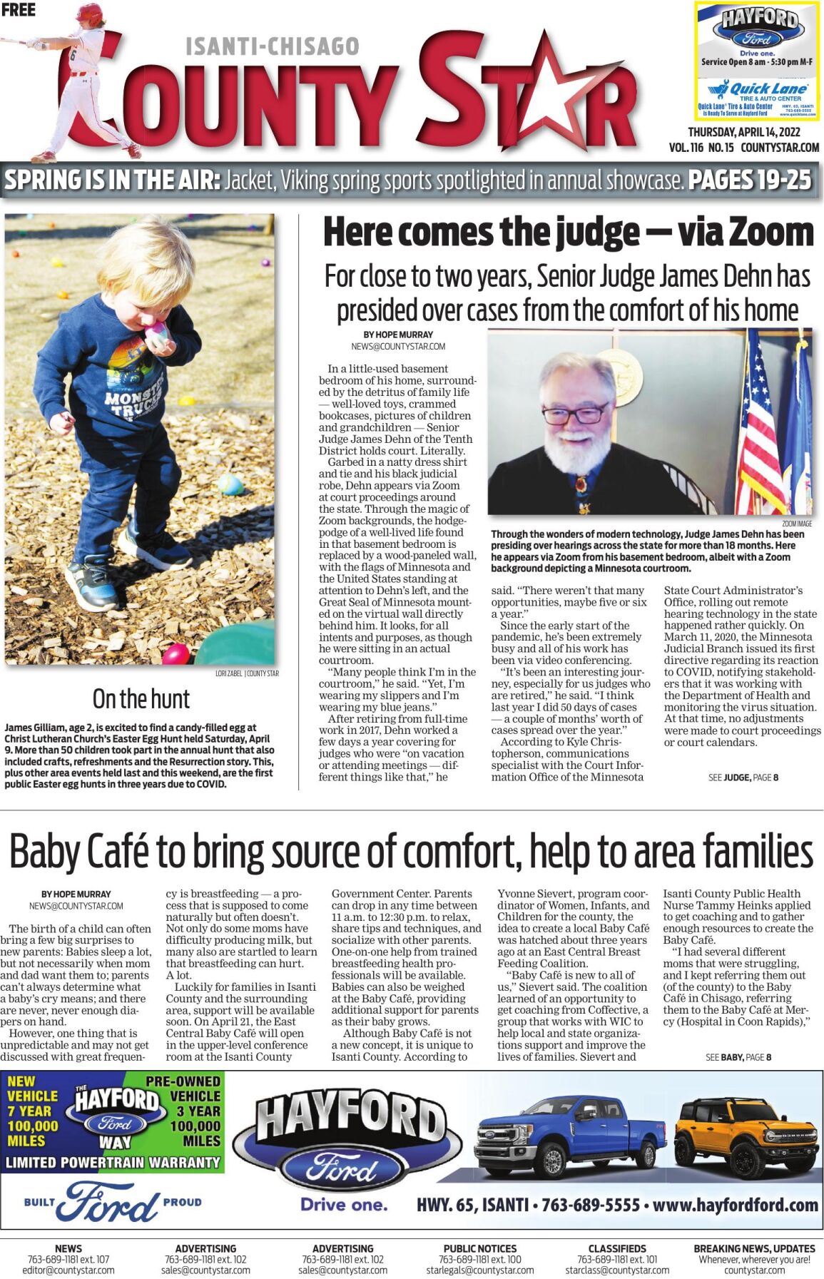 Isanti-Chisago County Star April 14, 2022 e-edition
