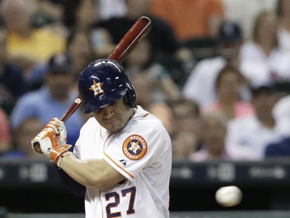 Domingo Santana clubs first major-league home run in Astros' win