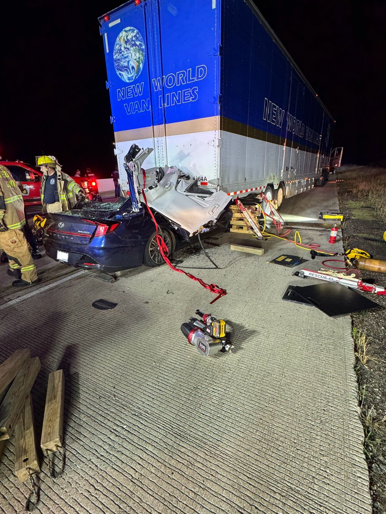 Driver Pinned under 18 Wheeler Rescued Overnight | News | itemonline.com