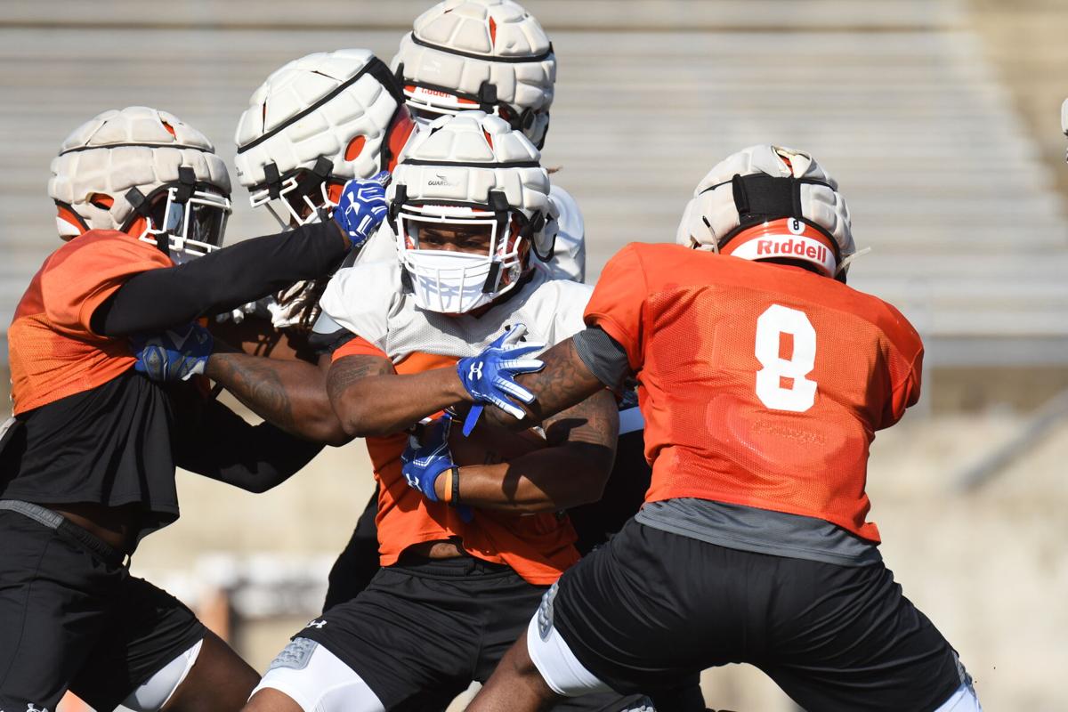 IN PHOTOS SHSU football's first padded practice of fall Multimedia