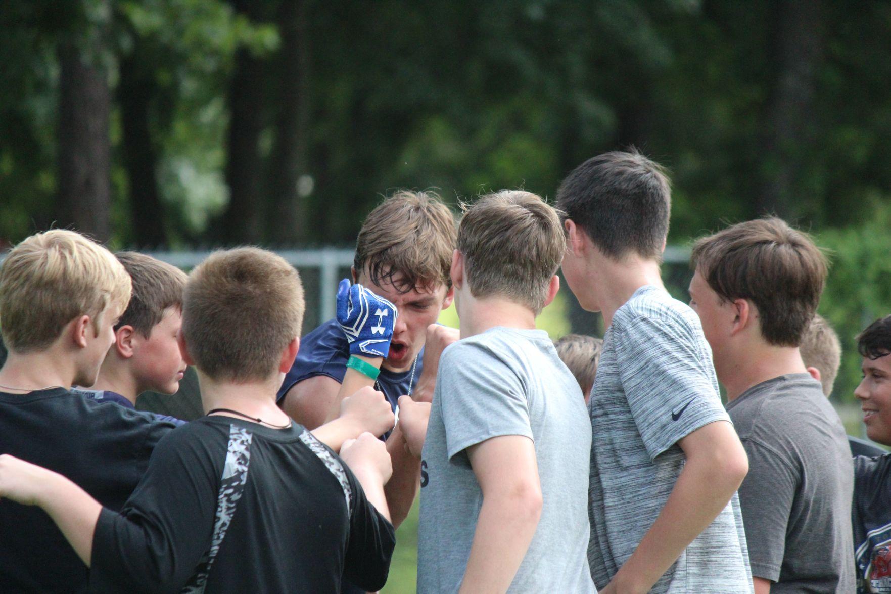 Campers hone skills, catch glimpse into AOA football program | Alpha