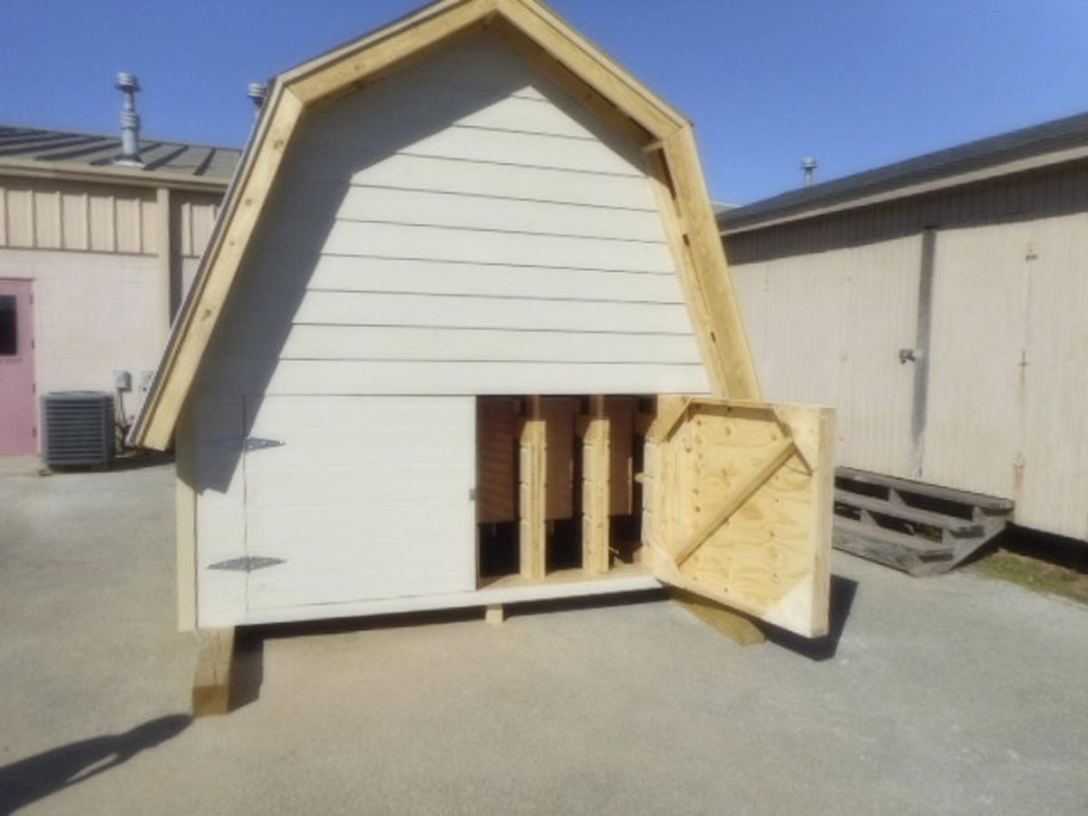 Moving On Up Tdcj Inmates Building Specially Designed Houses For Construct Four 10 Feet By Houses Which Look Like Portable Storage Buildings That When Finished Will Be Able To Accommodate Up 750 000 Bats
