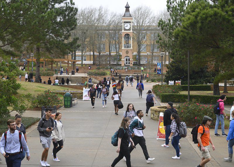 The Building of Sam Houston State University