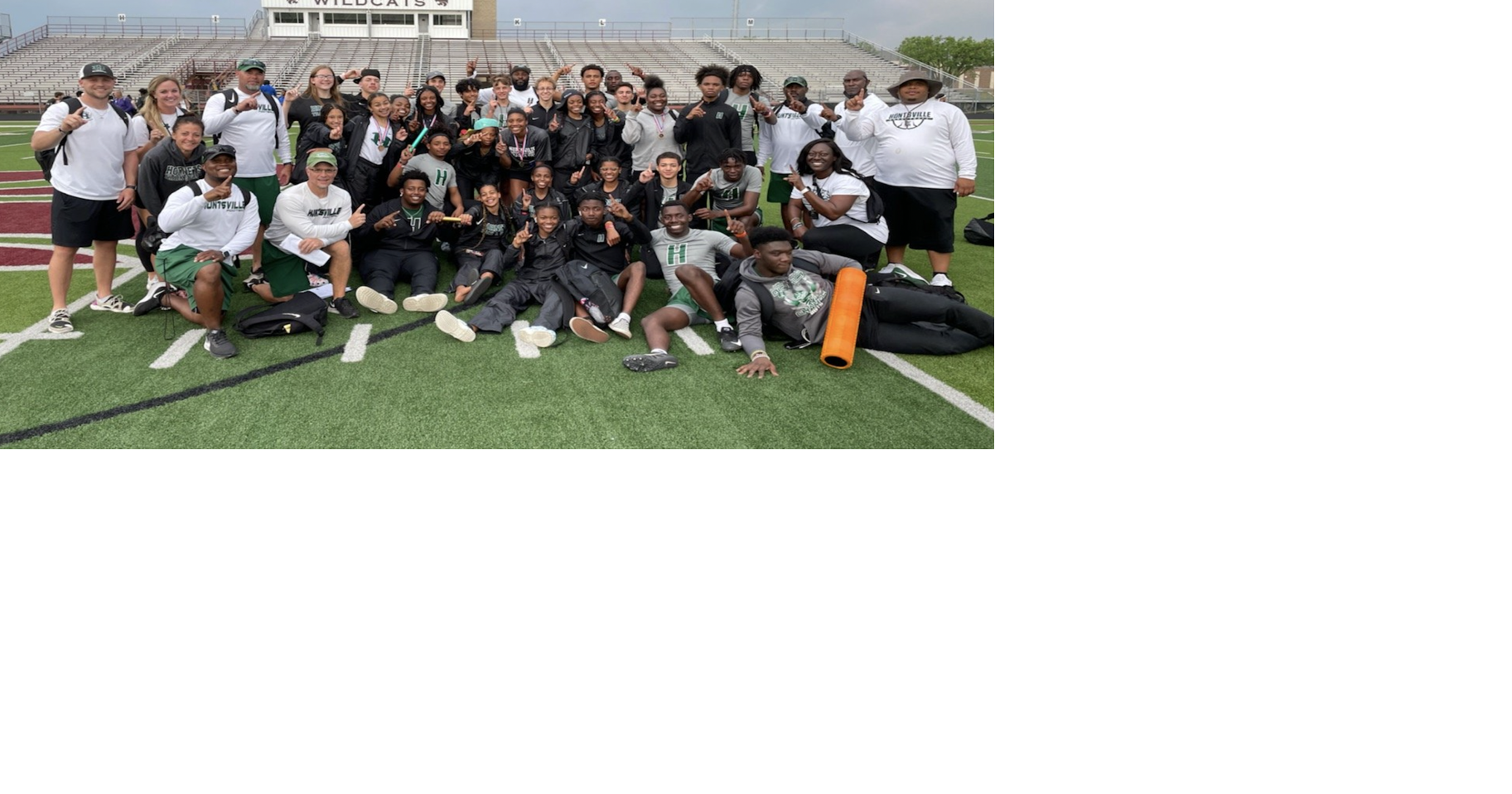 Huntsville sweeps track and field titles at district meet Sports