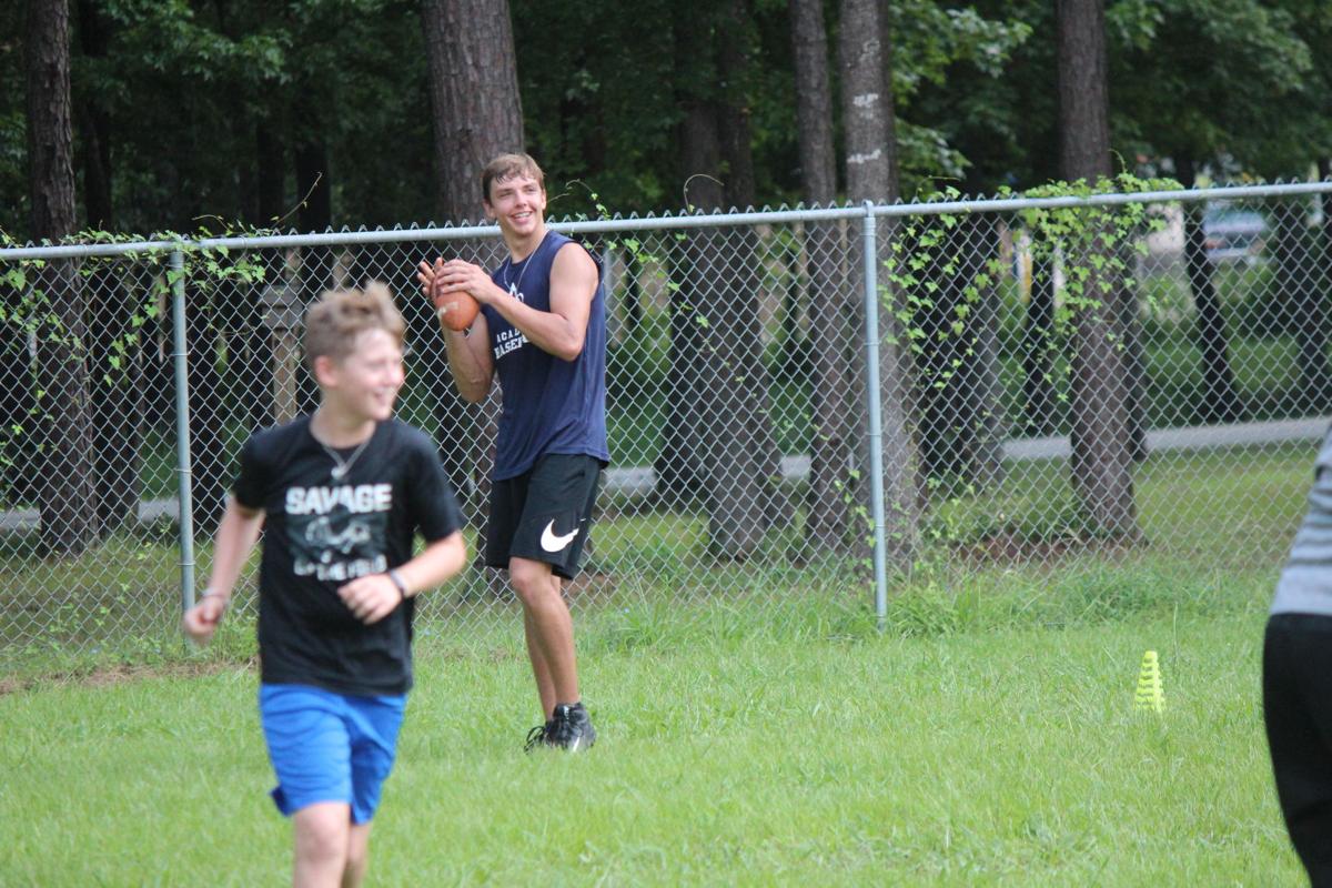 Campers hone skills, catch glimpse into AOA football program | Alpha