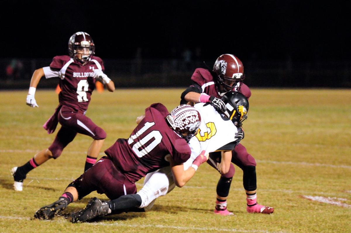 Bulldogs crush Marlin 62 28 one win away from district title New