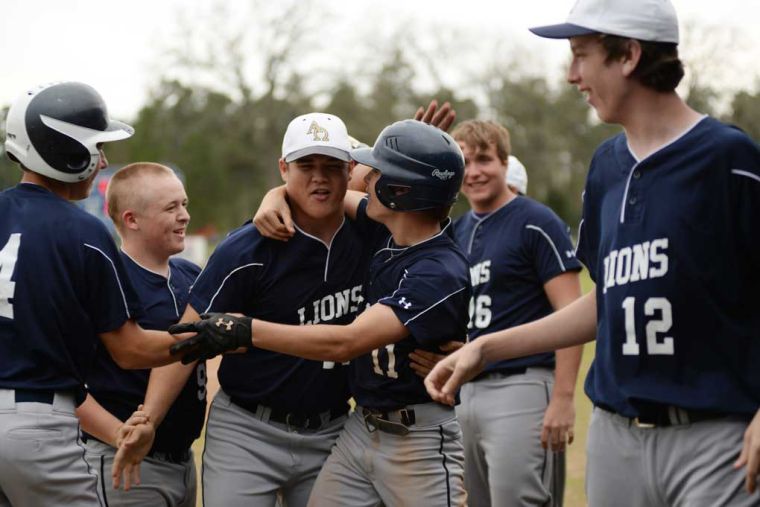 ALPHA OMEGA ACADEMY BASEBALL Lions prevail with 2 1 victory over