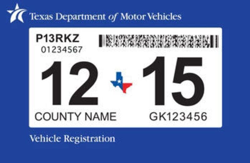 Texas Motor Vehicle Registration Tracking 8173