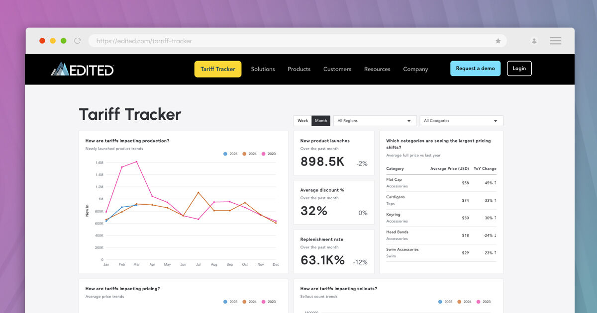 EDITED Launches Tariff Tracker to Help Retailers Navigate