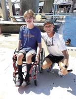 Paralyzed diver attacks rehab