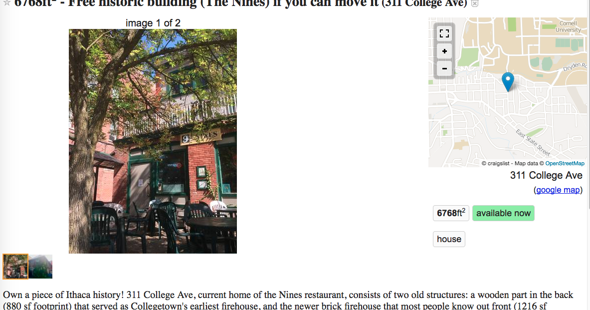The Nines Craigslist
