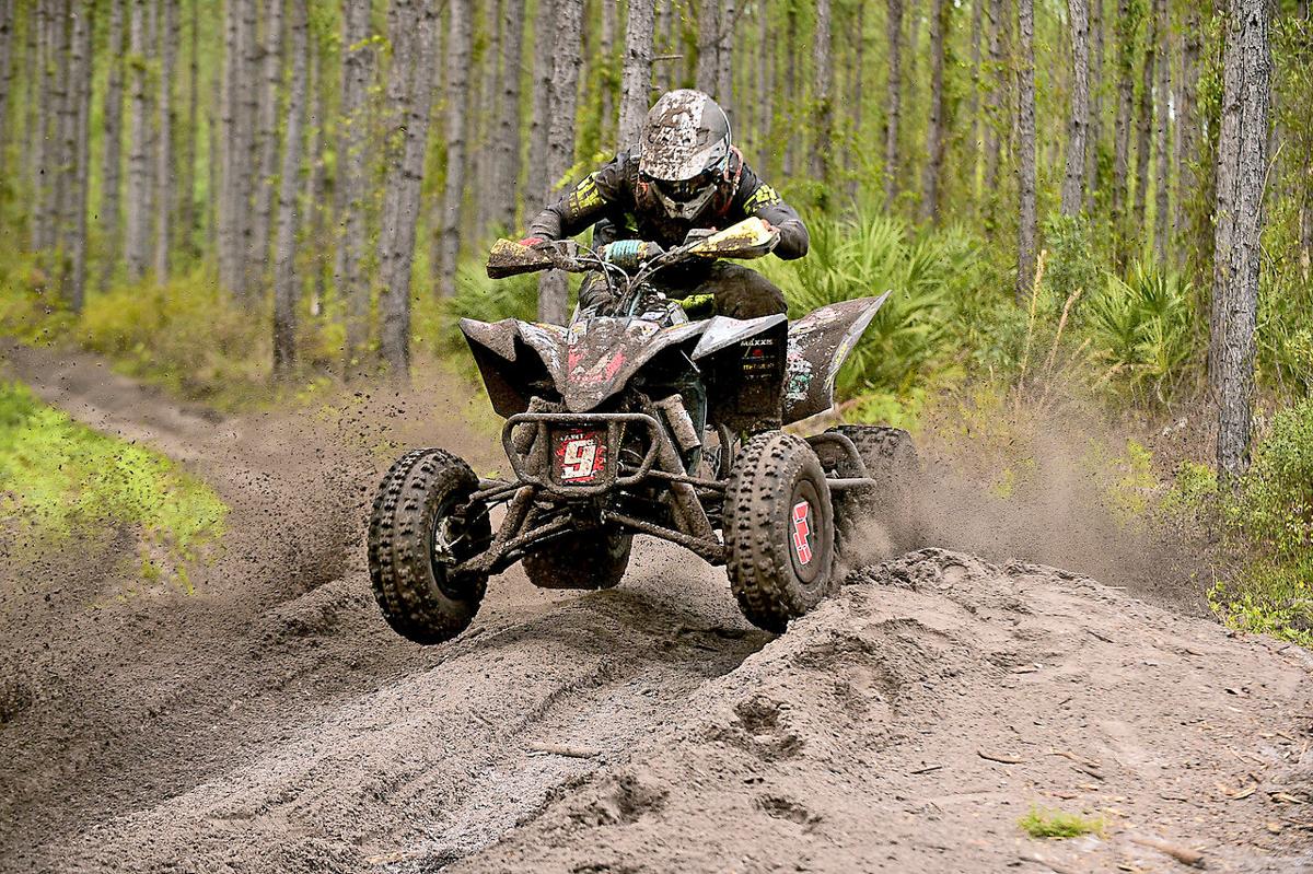 Newfield native racing ATVs in pro class Newfield