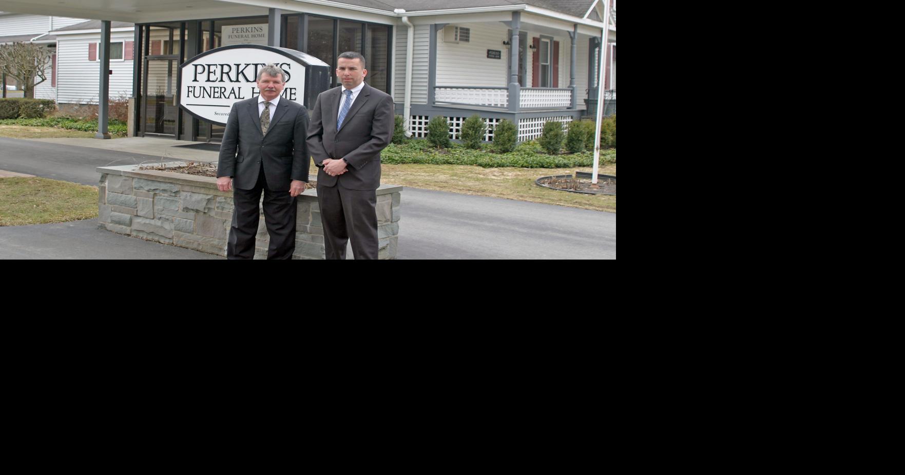 Perkins Funeral Home, Inc. Funeral Directors Gary Tyrrell (left) and