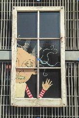 Jim Garmhausen Painting on Green St. Garage