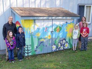 Fourth Graders Paint School's Garden Shed | Trumansburg ...