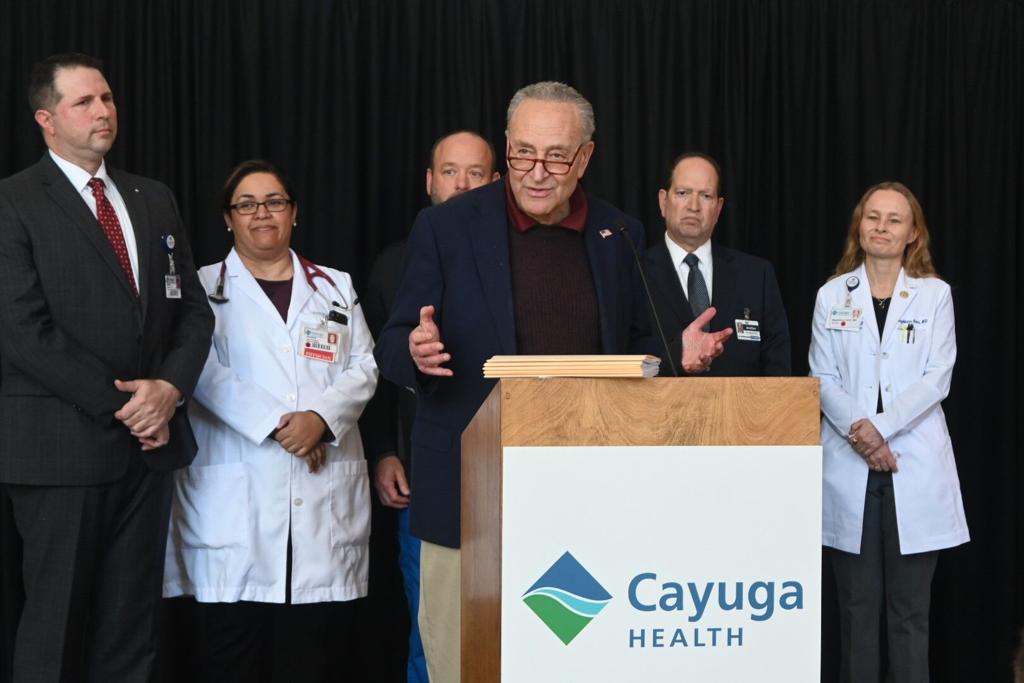 Sen. Schumer at Cayuga Health: Hackers are crippling healthcare systems Sen. Schumer at Cayuga Health: Hackers are crippling healthcare systems