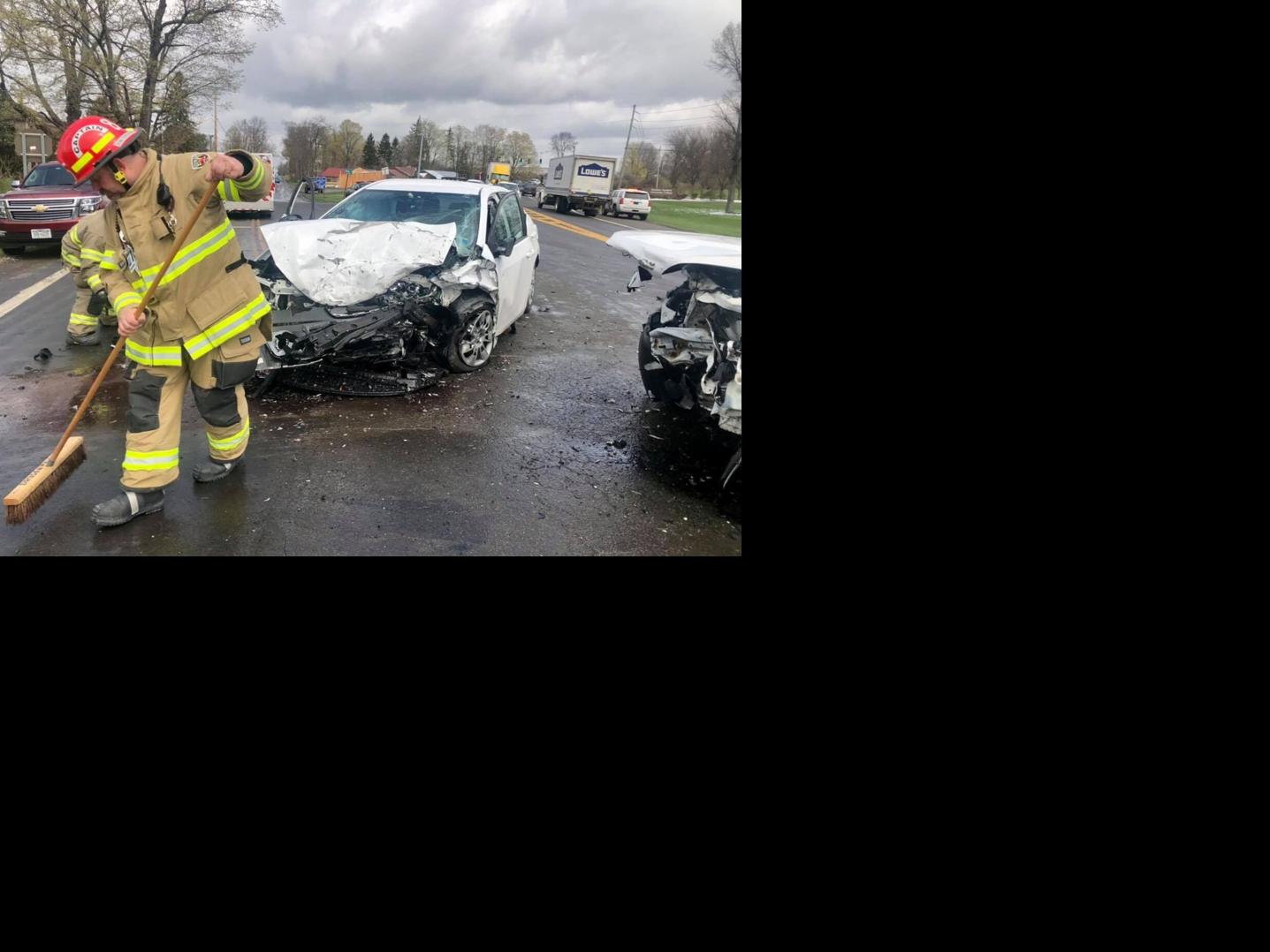 Six hospitalized in three car accidents in Dryden Dryden