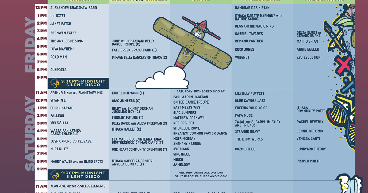 Ithaca Festival 2019 Special Events
