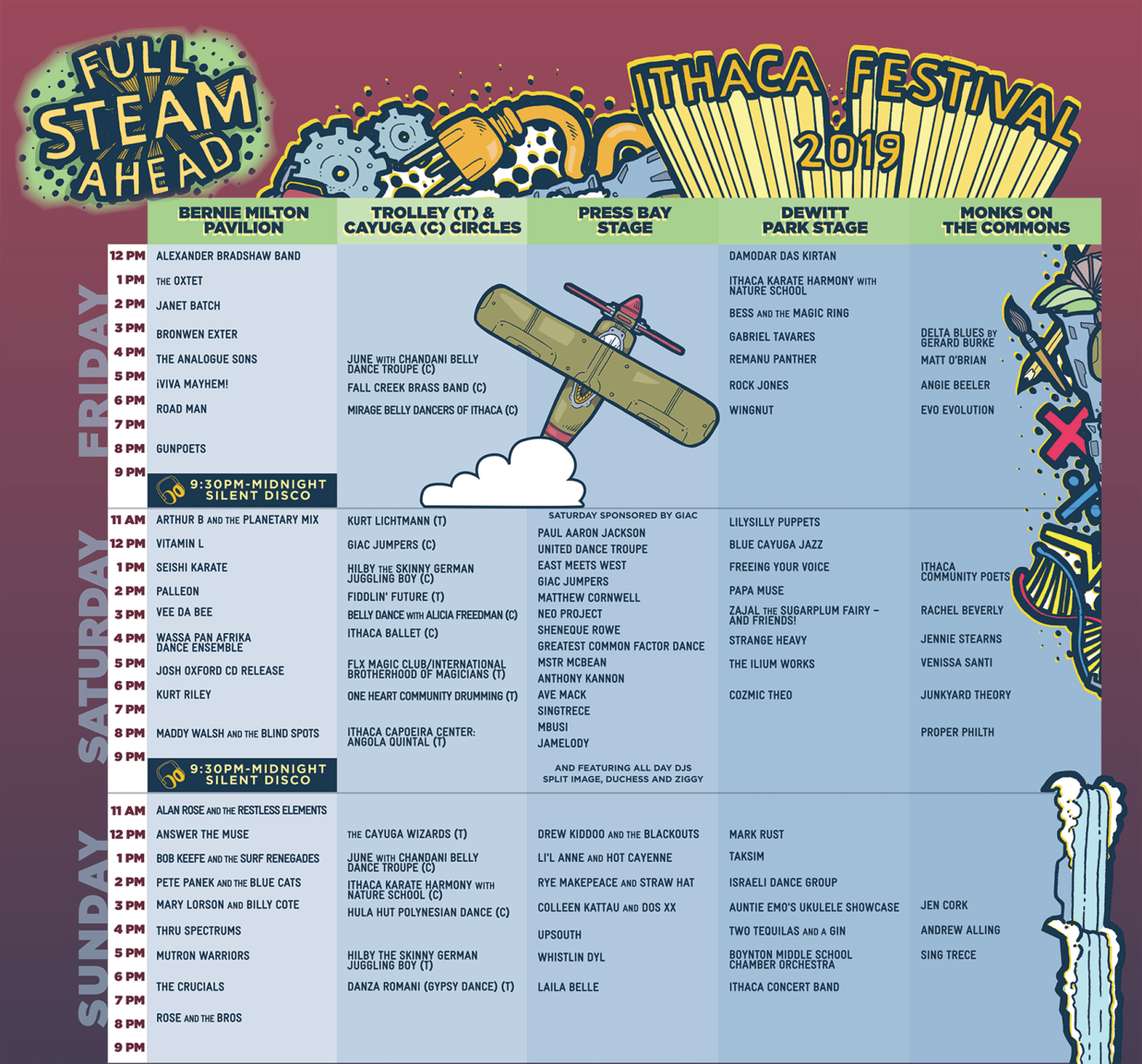 Ithaca Festival 2019 Special Events