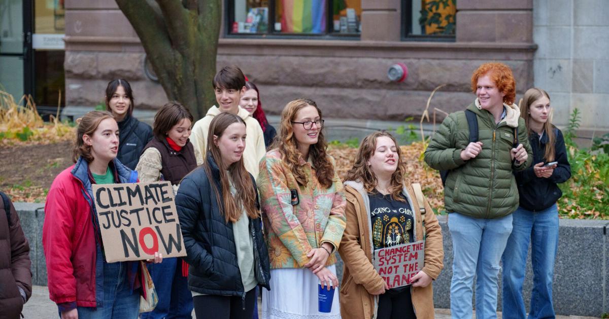 Community Members Process Election Results, Commit to Continuing Climate Advocacy at Post-Election Climate Rally | Ithaca Community Members Process Election Results, Commit to Continuing Climate Advocacy at Post-Election Climate Rally | Ithaca