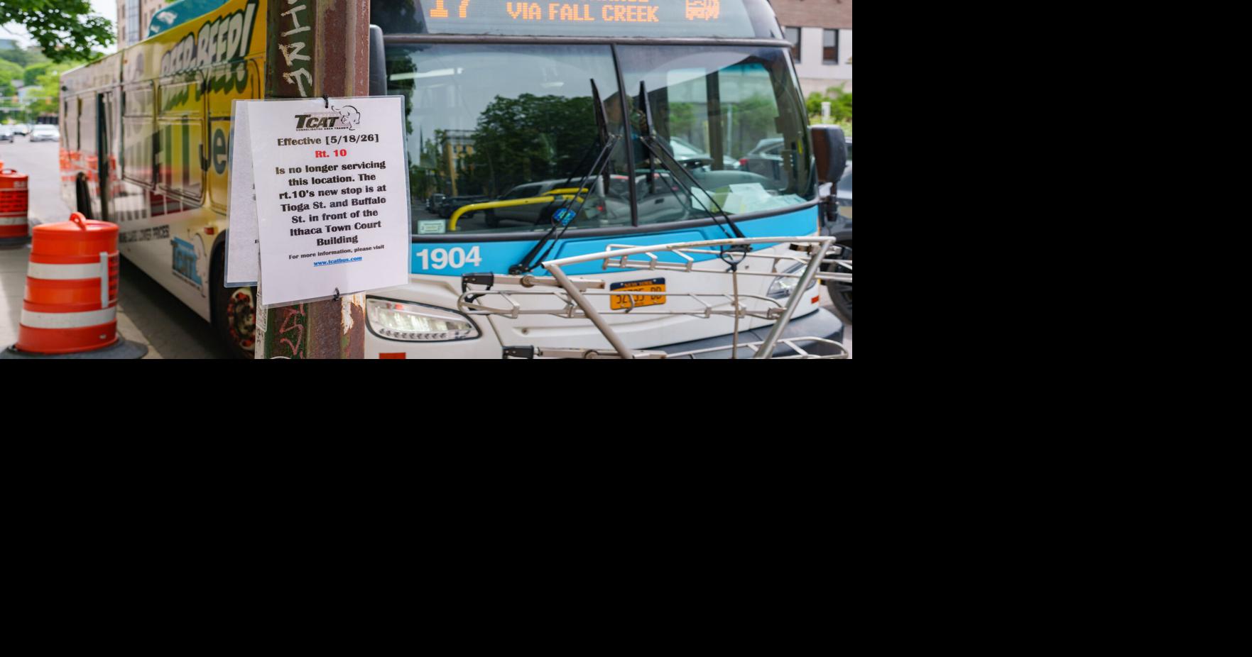 TCAT Moves High-Traffic Route 10 Stop Away From Dewitt Mall