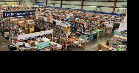 Another Chapter: Miles of Books Assembled for Library Book Sale - Vimarsana News
