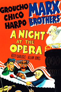 The Movie Poster For A Night At The Opera Being Shown During The Family Classics Picture Show Series Which Started Up Again In February Ithaca Com
