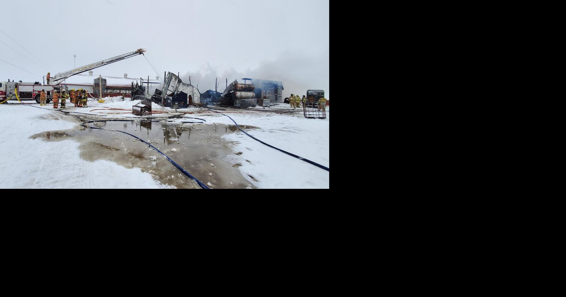 Romulus farm suffers massive, 150,000+ loss after Vineyard Rd. fire
