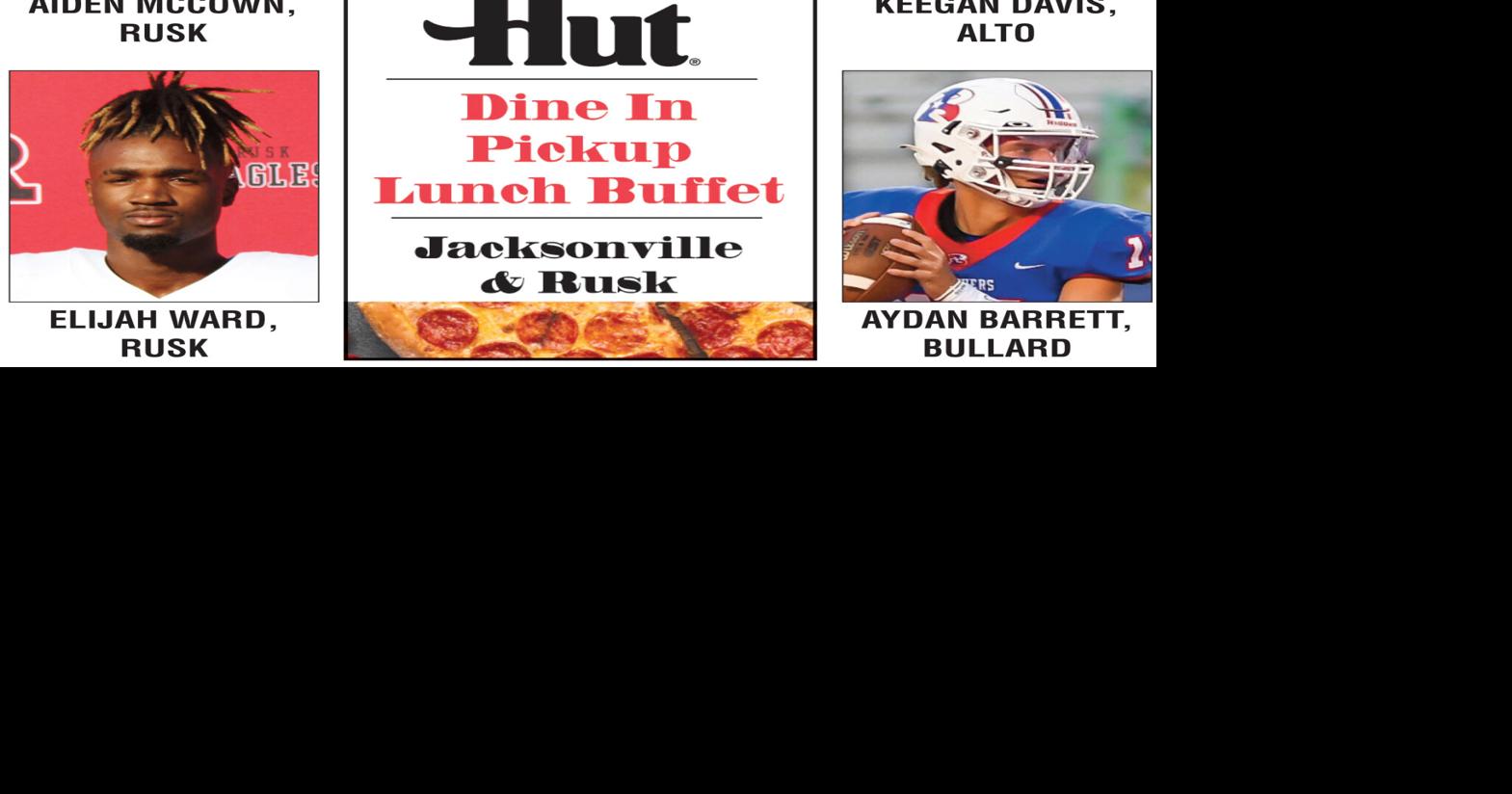 Week 2 top performers presented by Pizza Hut of Jacksonville and Rusk Sports