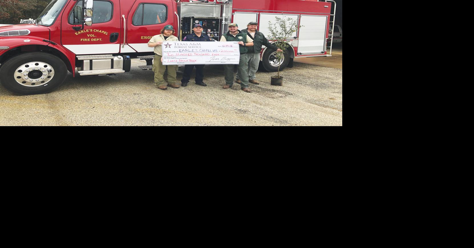 Earle’s Chapel Volunteer Fire Department receives 200,000 grant News