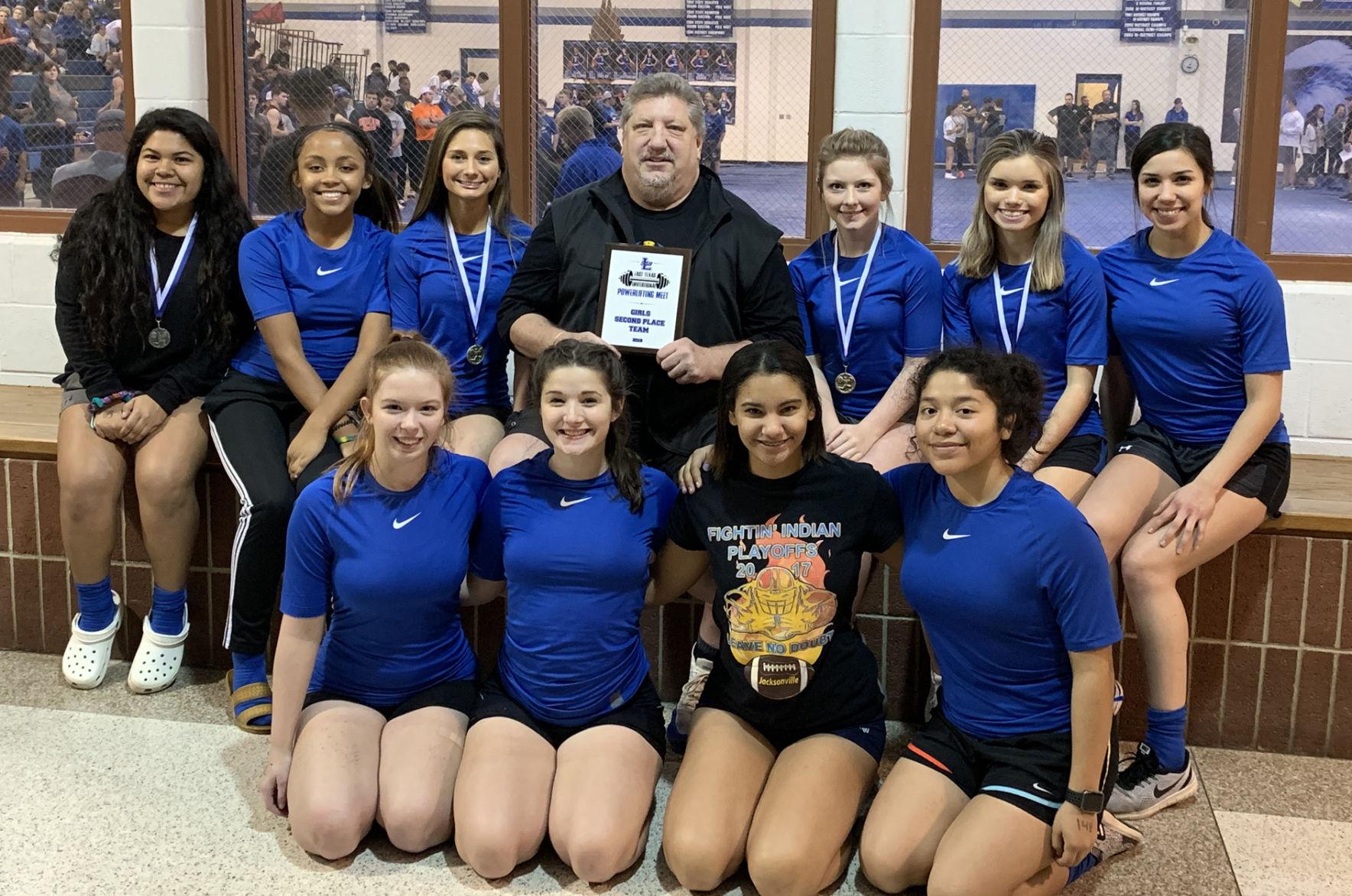 Powerlifting JHS girls finish in second place at Lindale meet Sports