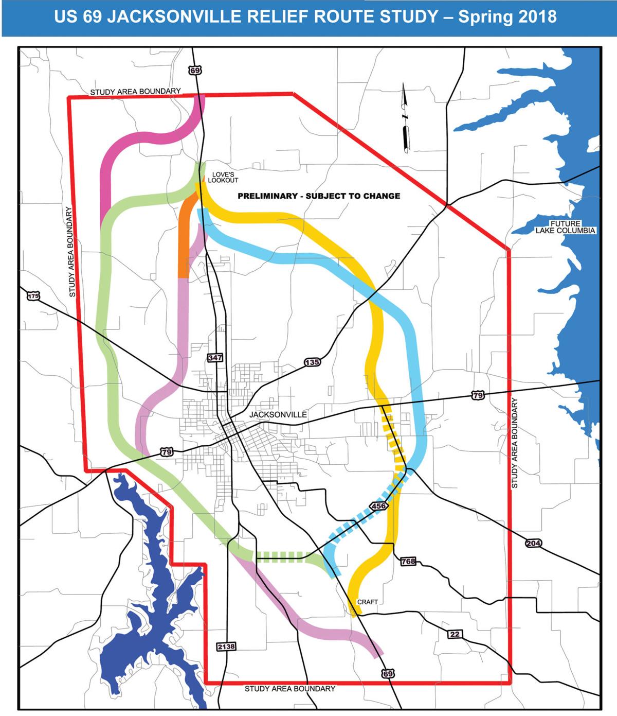 Final meeting about US 69 Relief Route for Jacksonville planned News