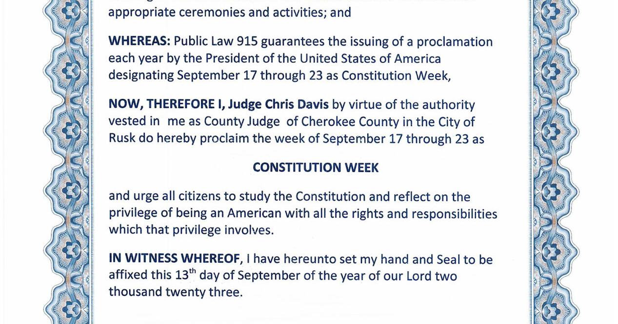 DAR promotes Constitution Week Sept. 17-23 - Vimarsana News