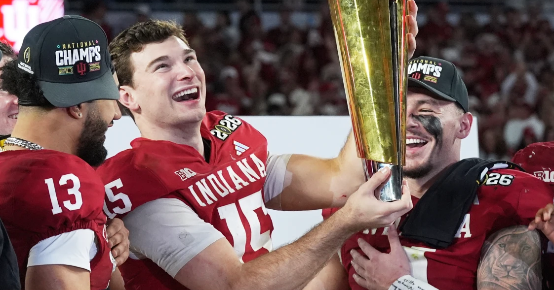 Indiana wins first national by beating Miami 27-21 in College Football Playoff final