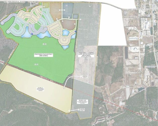 Hawks Ridge Development Map Holly Ridge approves 1,200-acre annexation in split vote | Local News ...