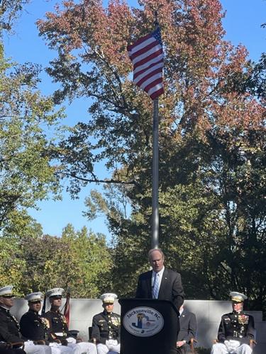 Monday honored by Marines for saving flag