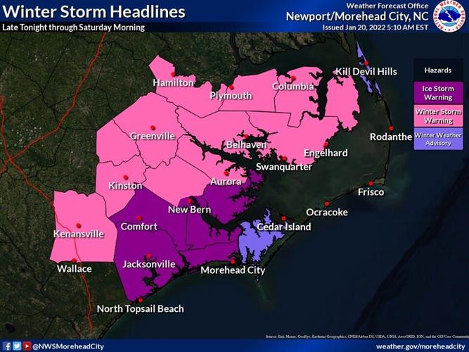 Jacksonville weather update Ice storm warning issued for Thursday