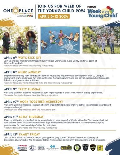 One Place celebrates Week of the Young Child 2024 in Onslow County | News |  jdnews.com
