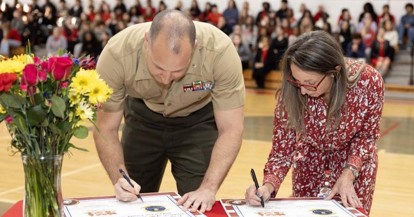 JHS becomes last OCS school adopted by military unit