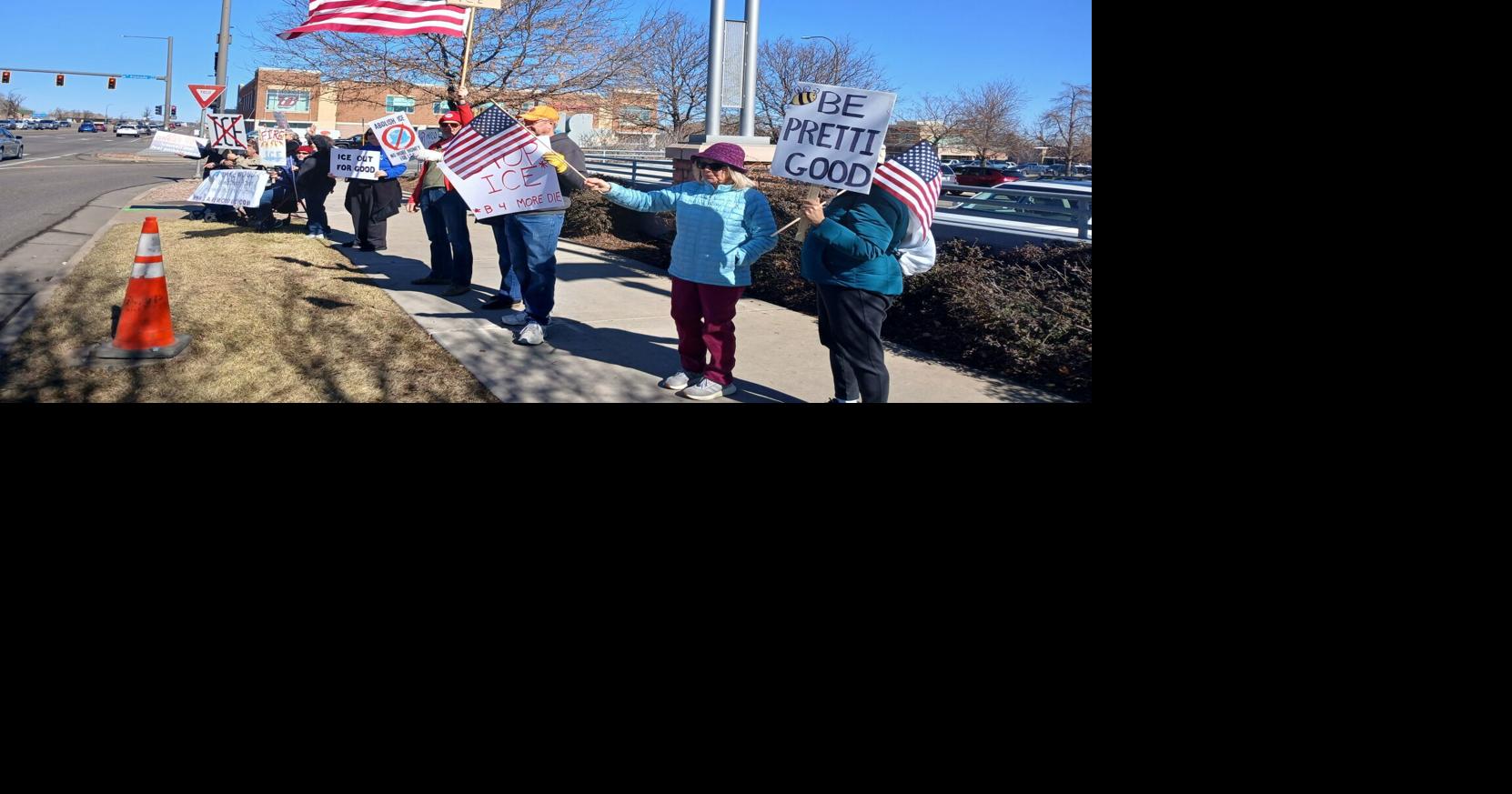 Indivisible Colorado holds weekly rally against ICE in Lakewood