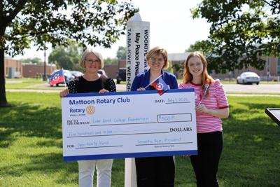Rotary Club of Mattoon donation