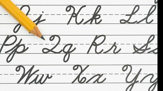 I will learn to write cursive (again). I will learn to write cursive ...