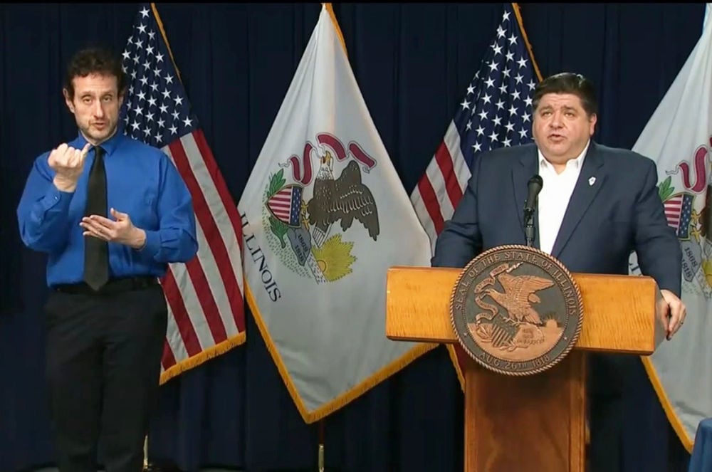 Gov. Pritzker's Daily News Conference On COVID-19