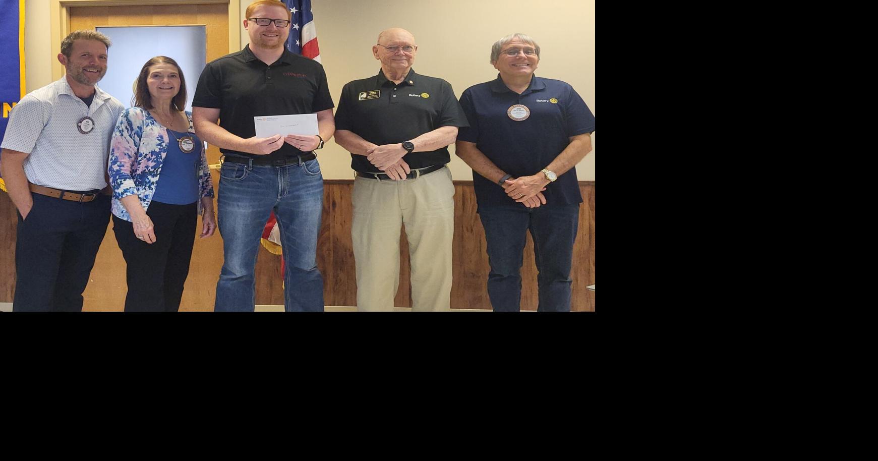 Charleston receives Rotary donation for tornado debris removal