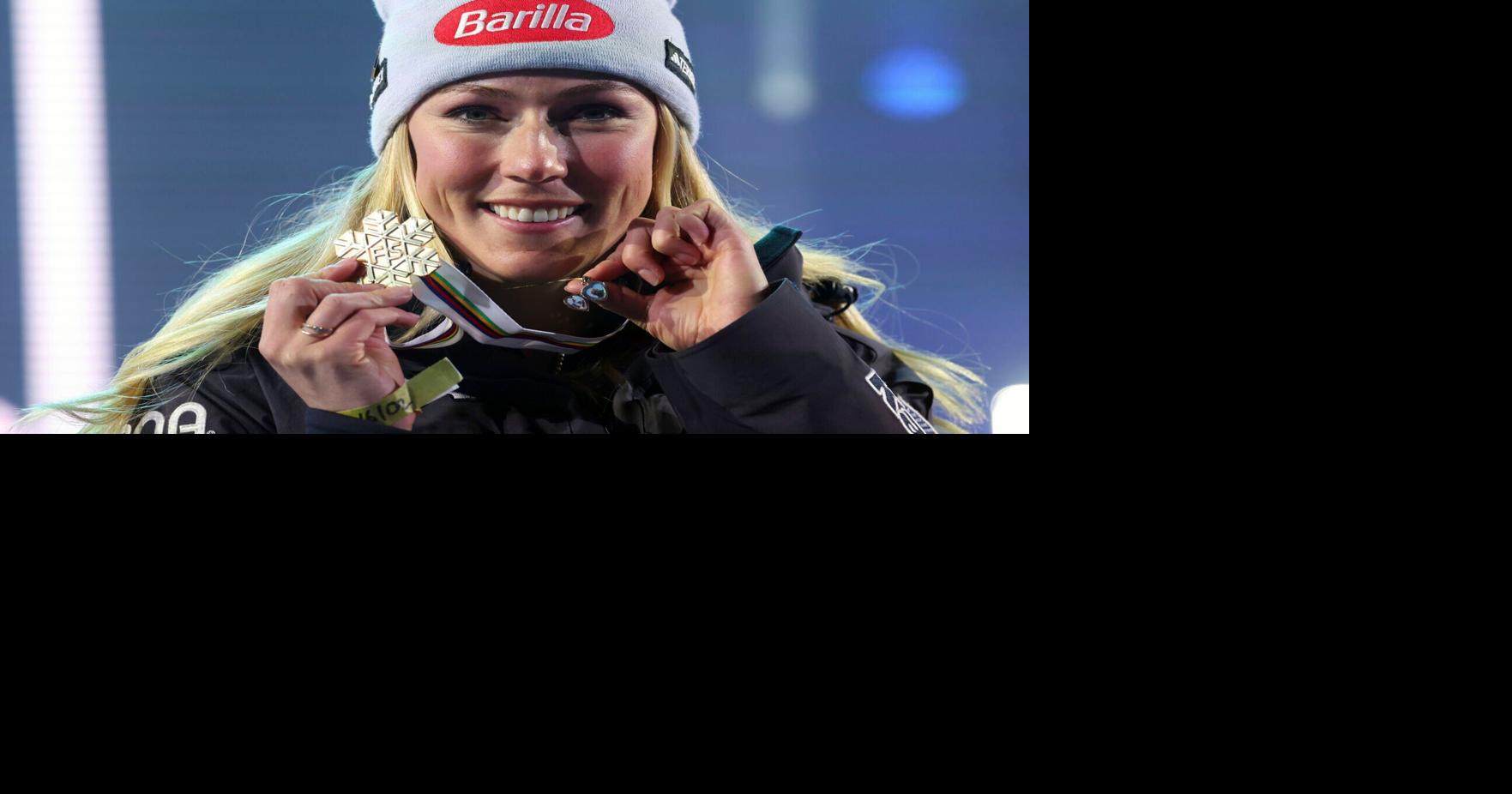 Shiffrin remembers her late father at gold-medal ceremony